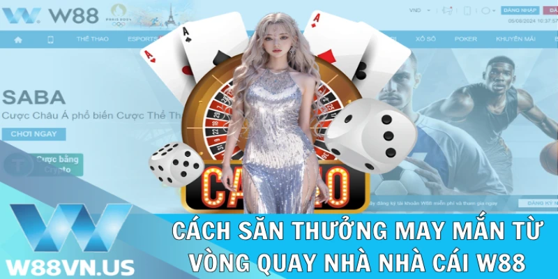 Vòng Quay May Mắn Rinh Quà Cực Chất Từ Nhà Cái W88 2 Cách săn thưởng từ lượt quay may mắn tại W88